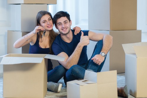 Removal team planning a house move in Hendon