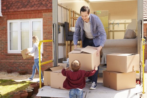 Man With A Van Hendon team preparing a safe house move