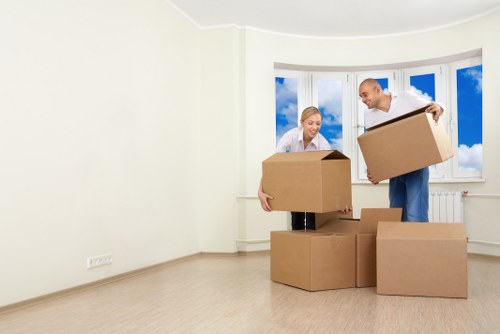 Commercial moving team planning a business relocation in Hendon