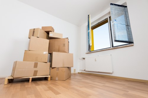 Furniture and boxes being loaded for transport in Hendon